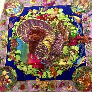Hermes Faune et Flore du Texas Scarf